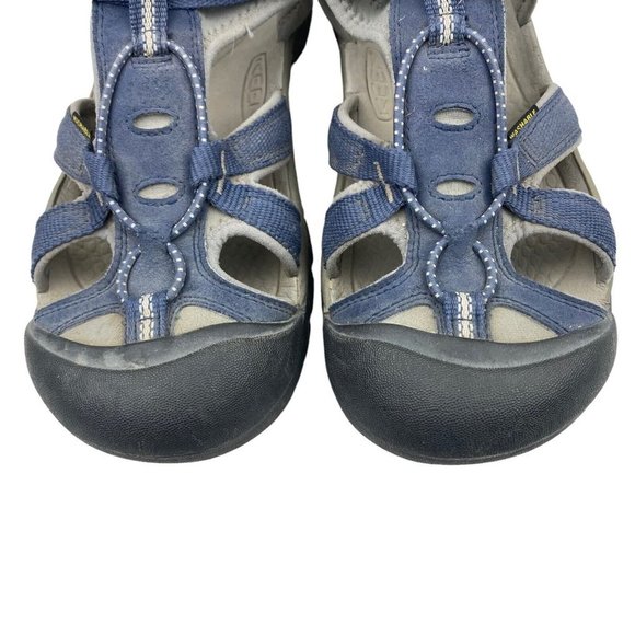 KEEN Blue Grey Closed Toe Washable Water Hiking Outdoor Shoes Sandals US 6 - Picture 11 of 16